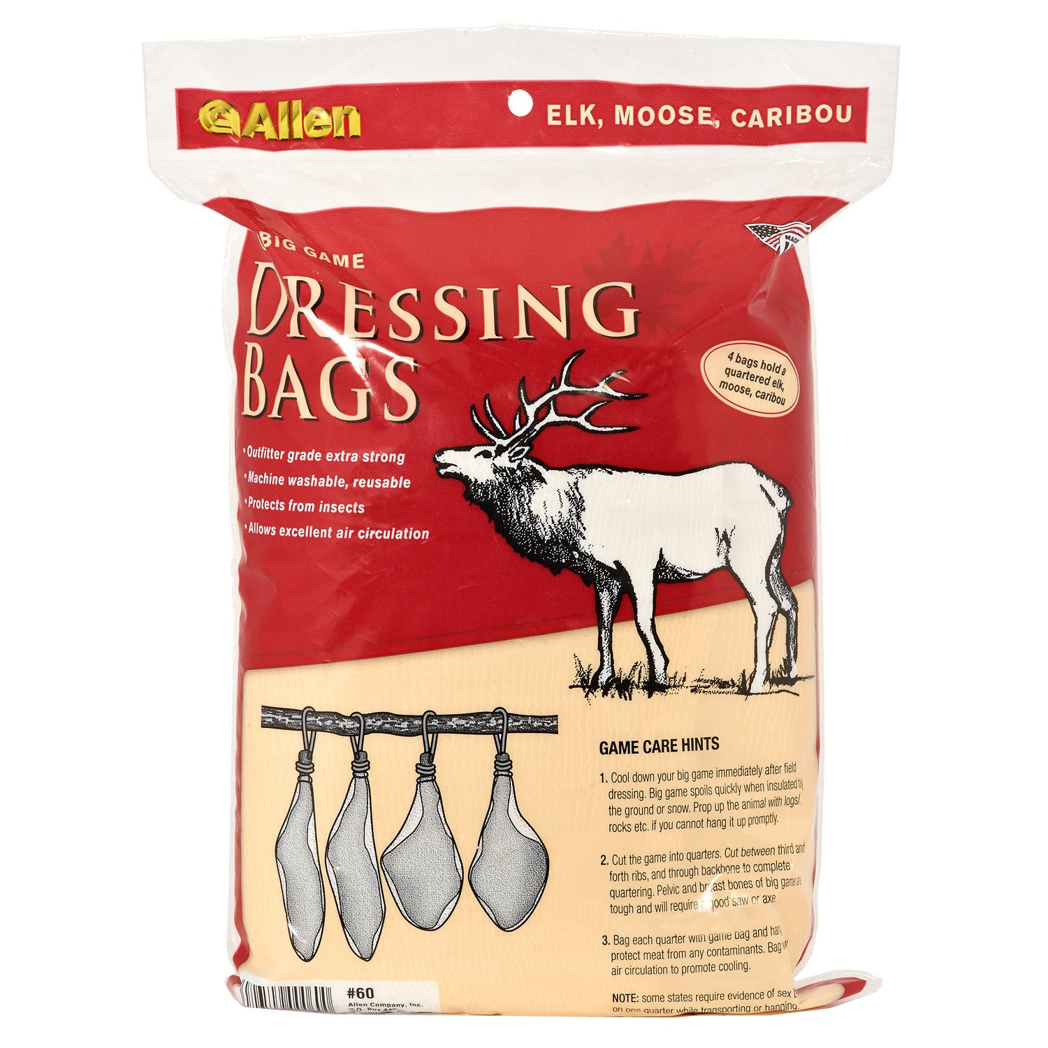 Allen Company Big Game Dressing Bags 4-Pack