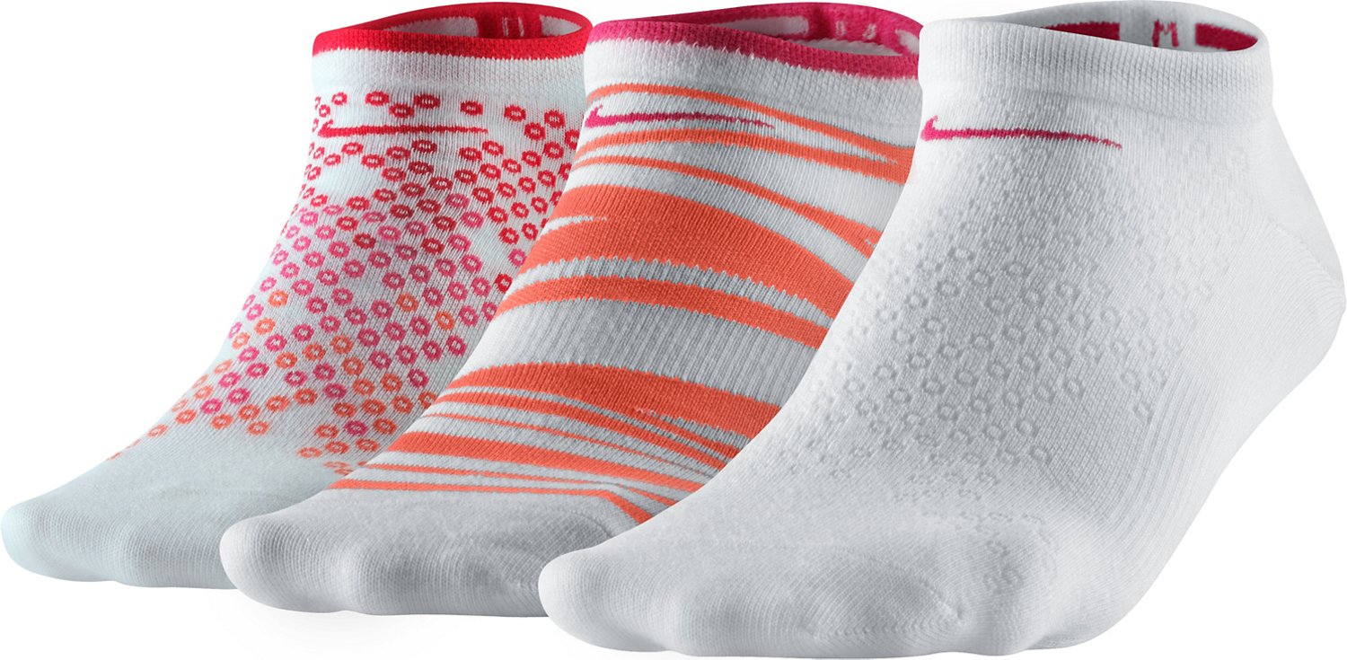 Nike Women's Lightweight Graphic No-Show Socks 3-Pack