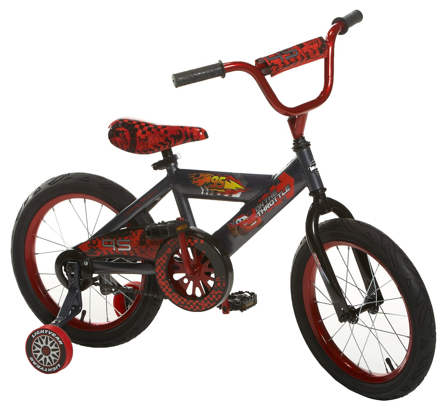 Disney Boys' Cars 16" 1-Speed Bicycle with Die-Cast Car Carrier thumbnail
