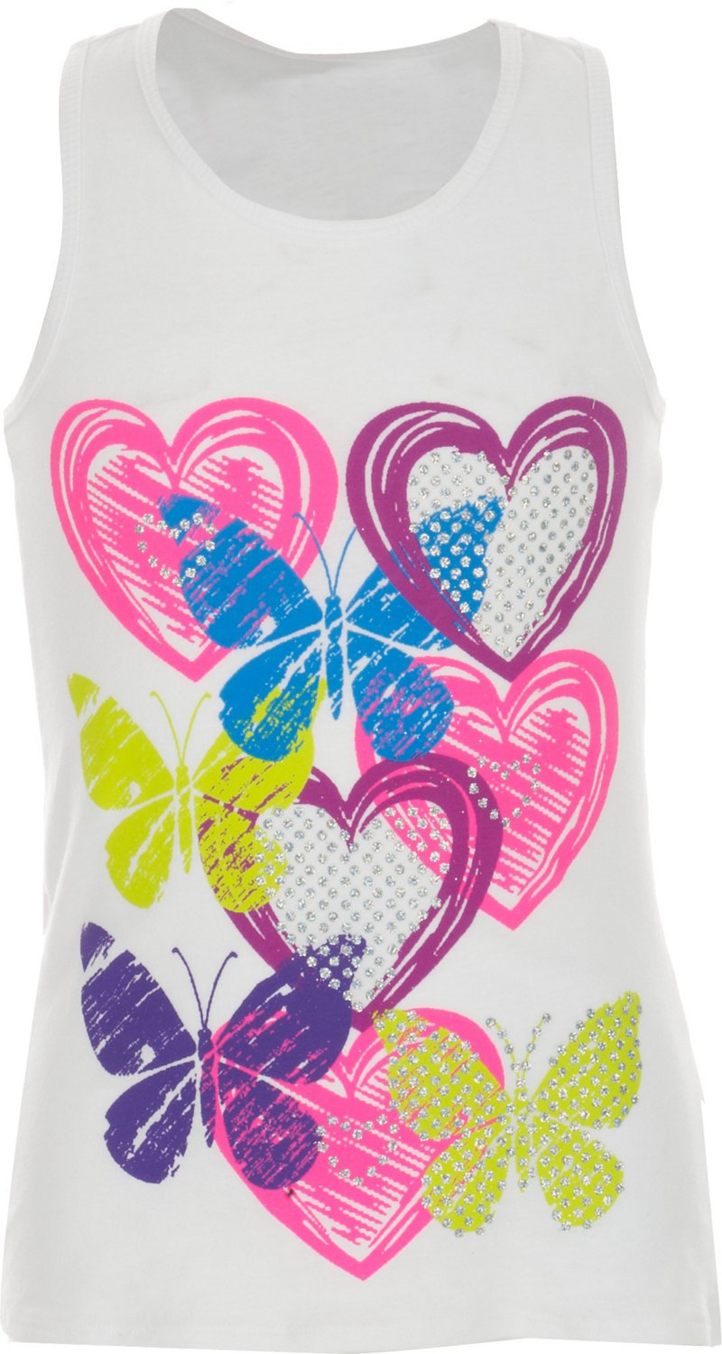 BCG Girls' Printed Racerback Tank Top