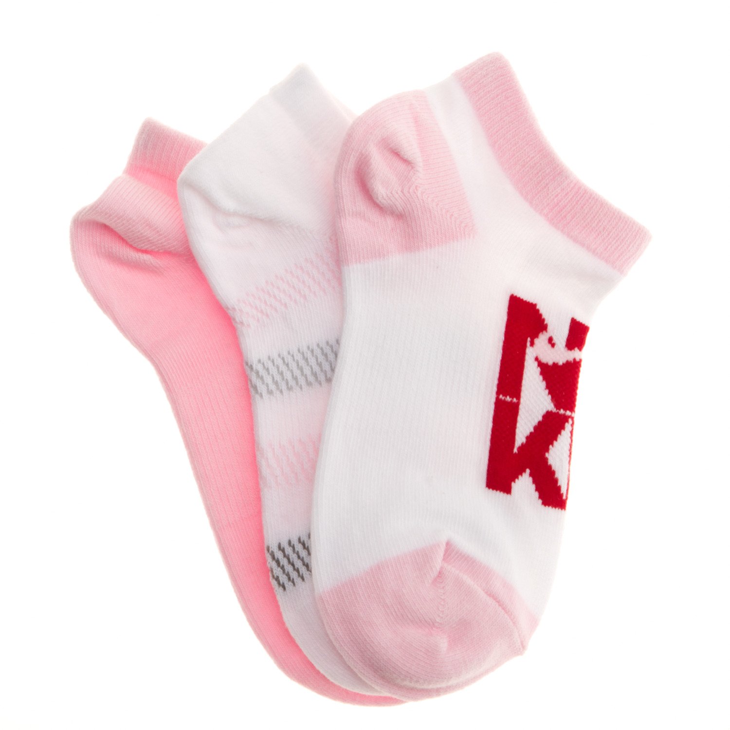 Nike Girls' Graphic No-Show Socks 3-Pack