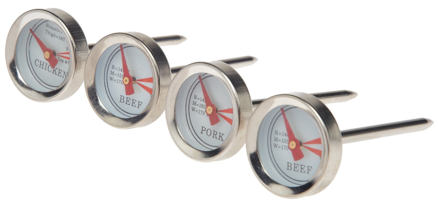 Outdoor Gourmet Meat Thermometers 4-Pack