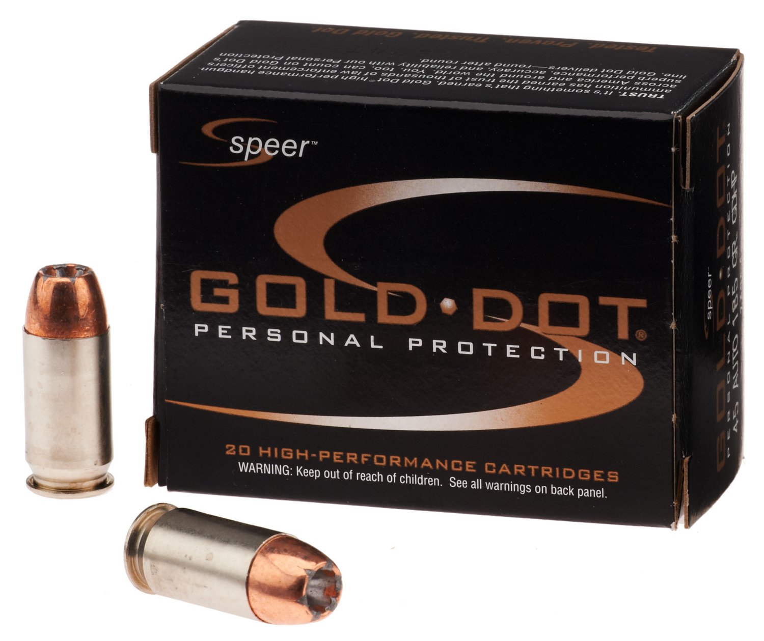 Speer® Gold Dot Personal Protection .45 Automatic 185-Grain Handgun Ammunition