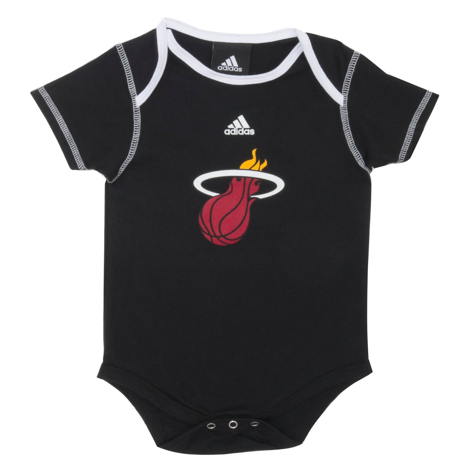 adidas Infants' Miami Heat Team Logo Onesies 3-Pack