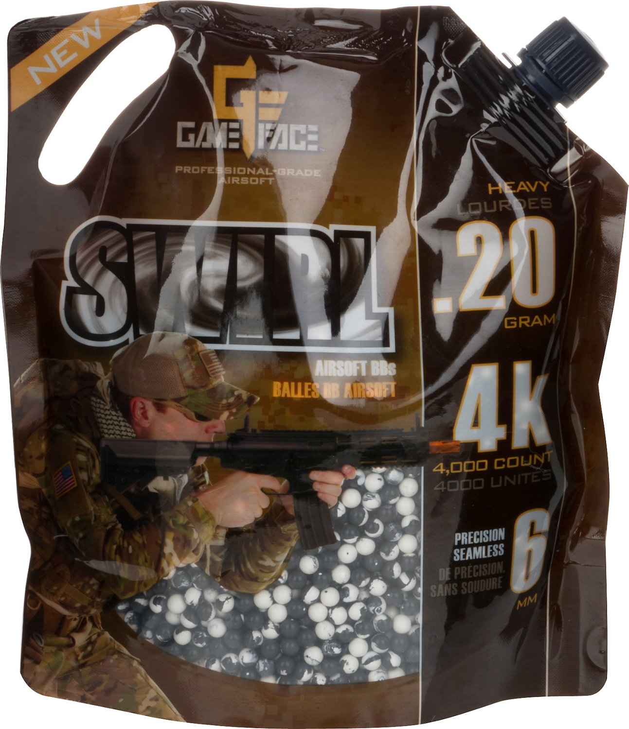 GameFace .20-Gram Airsoft Ammunition 4,000-Pack