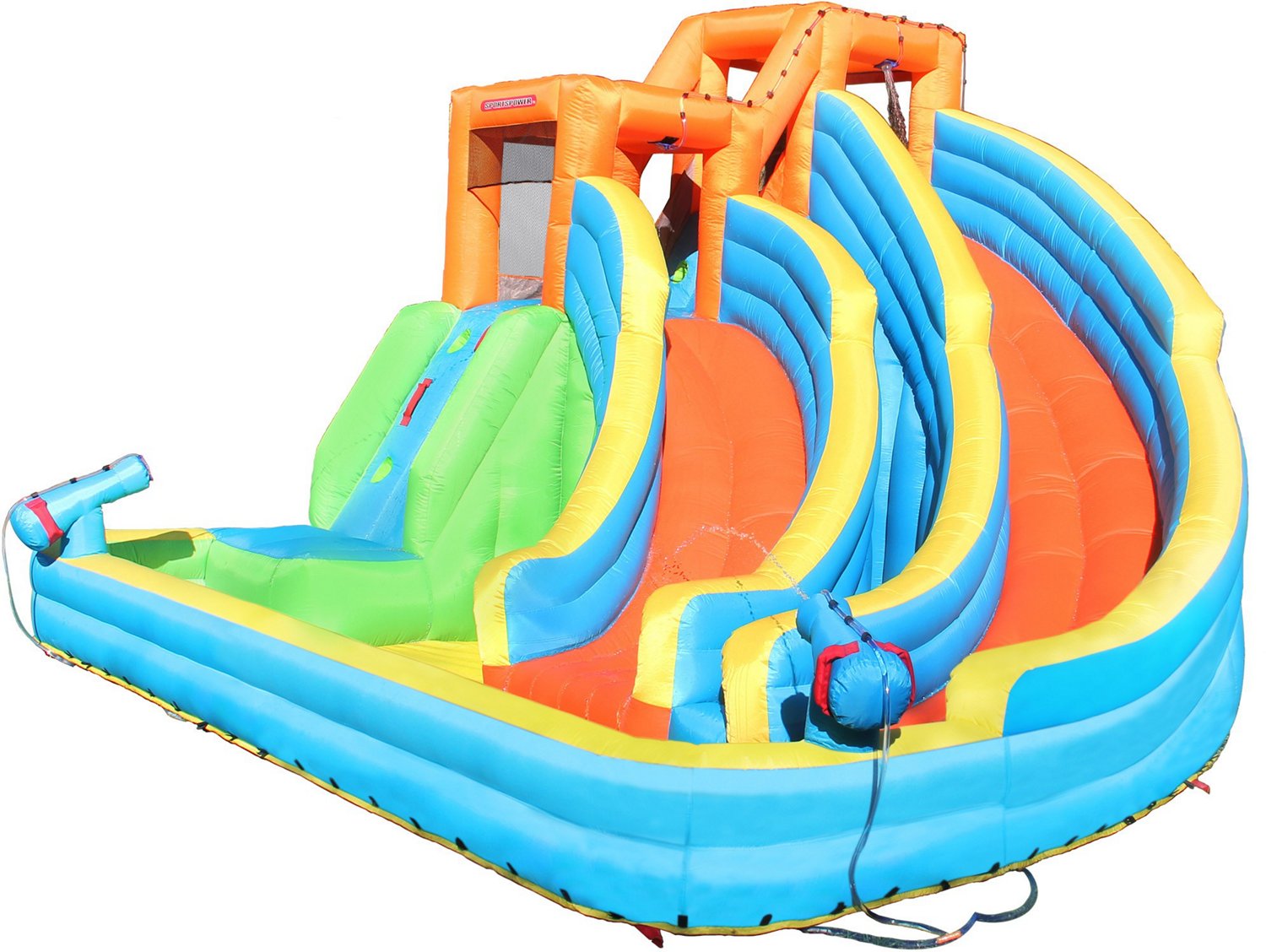 twin peaks inflatable water slide