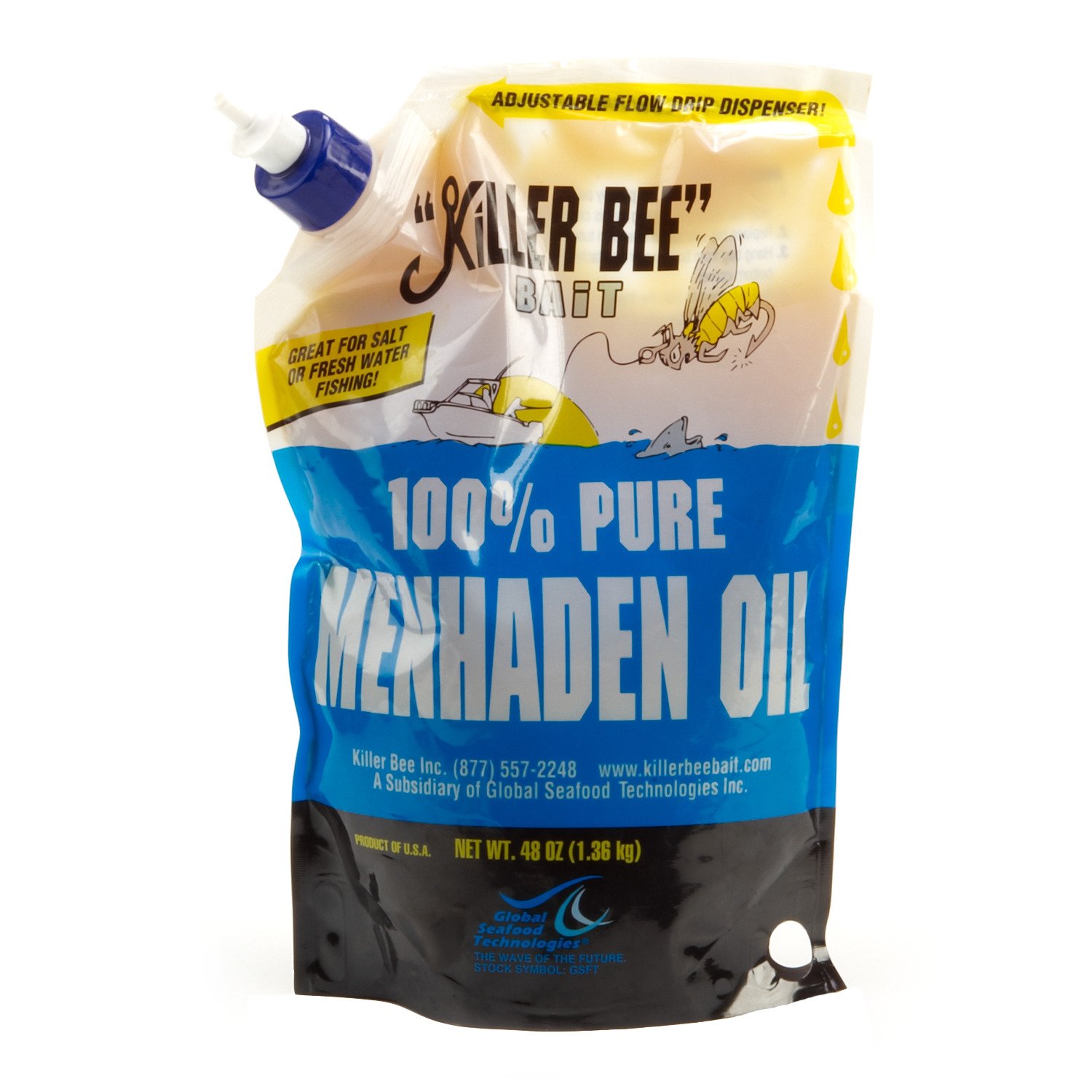 KILLER BEE BAIT 48 oz. Menhaden Oil