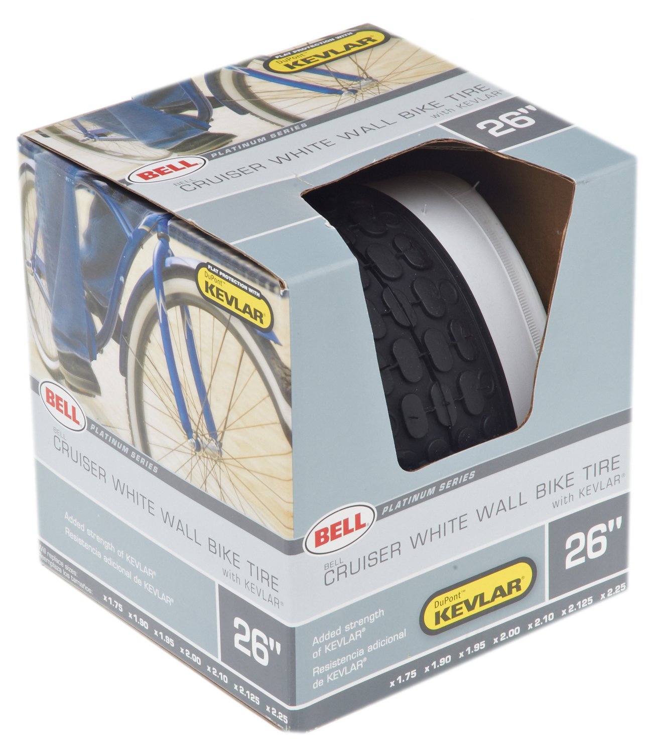 Bell Whitewall 26" Replacement Cruiser Tire thumbnail