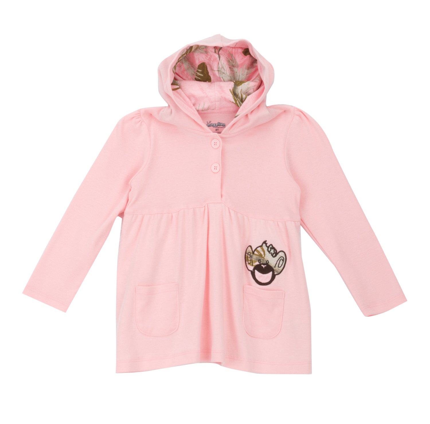 Lil' Magellan Girls' Monkey Hoodie