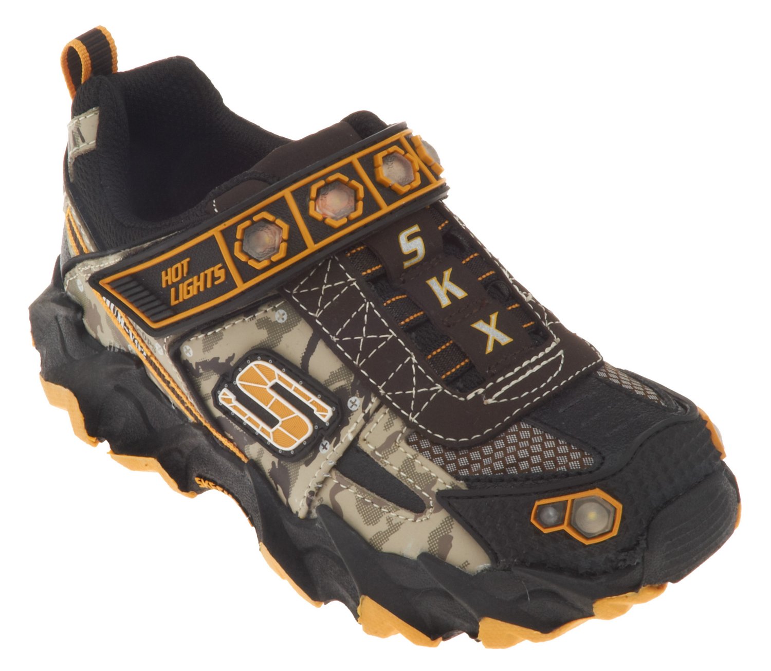 SKECHERS Boys' Hot Lights Ibex - Humvee Light-Up Athletic Lifestyle Shoes thumbnail