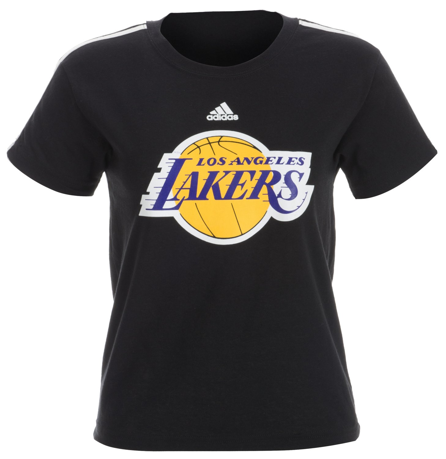 adidas Boys' L.A. Lakers Short Sleeve Heathered Speedwick T-shirt