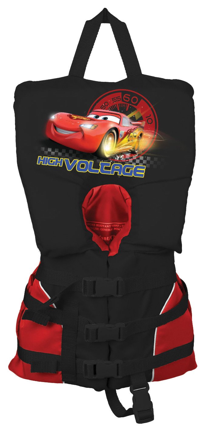 Exxel Outdoors Infants' Disney Cars 4-Buckle Head's Up Flotation Vest