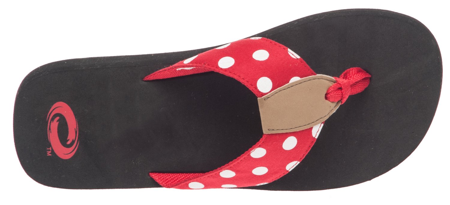 O'rageous® Women's Isabella Dots Thong Sandals thumbnail