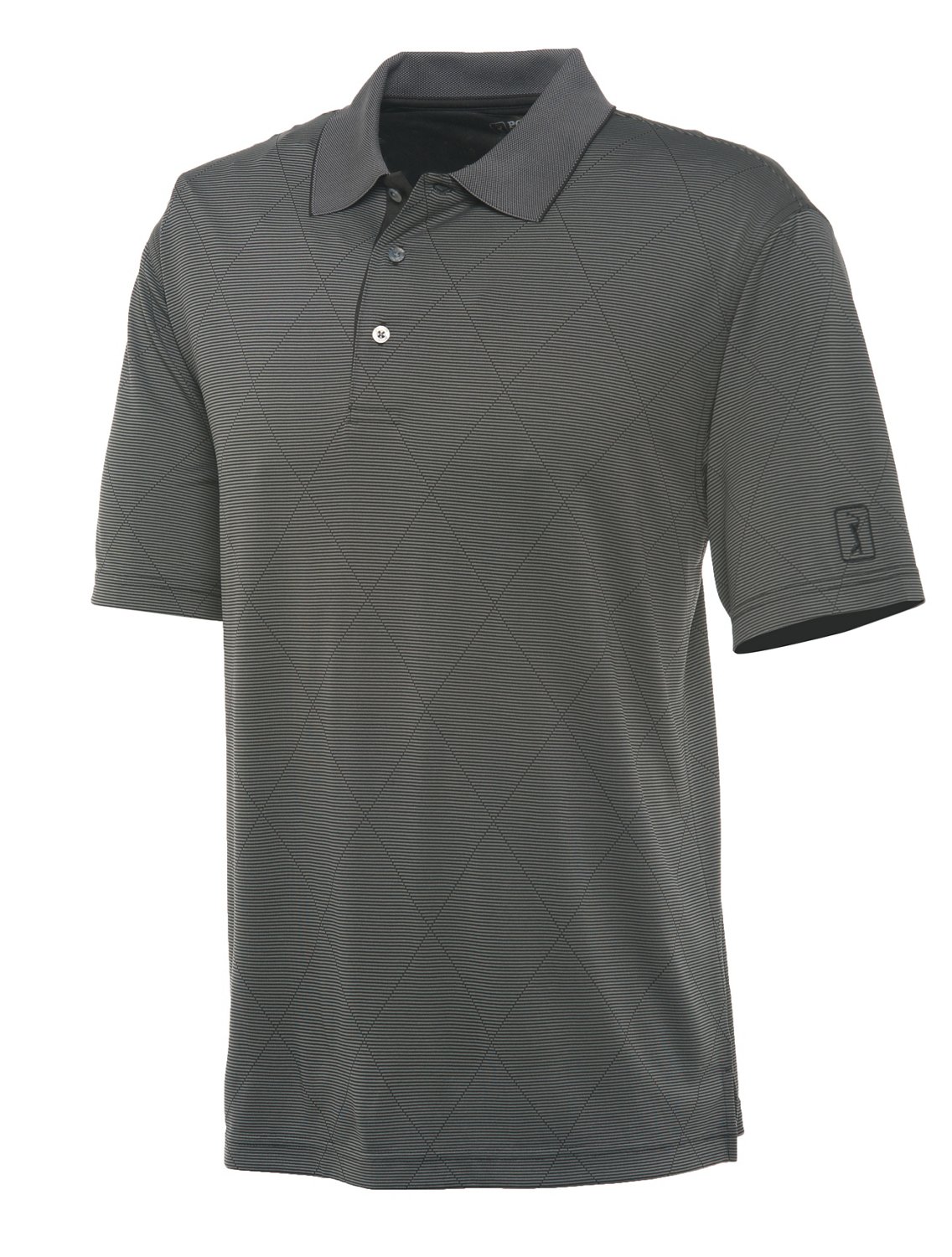 PGA Tour Men's Argyle Jacquard Performance Polo thumbnail