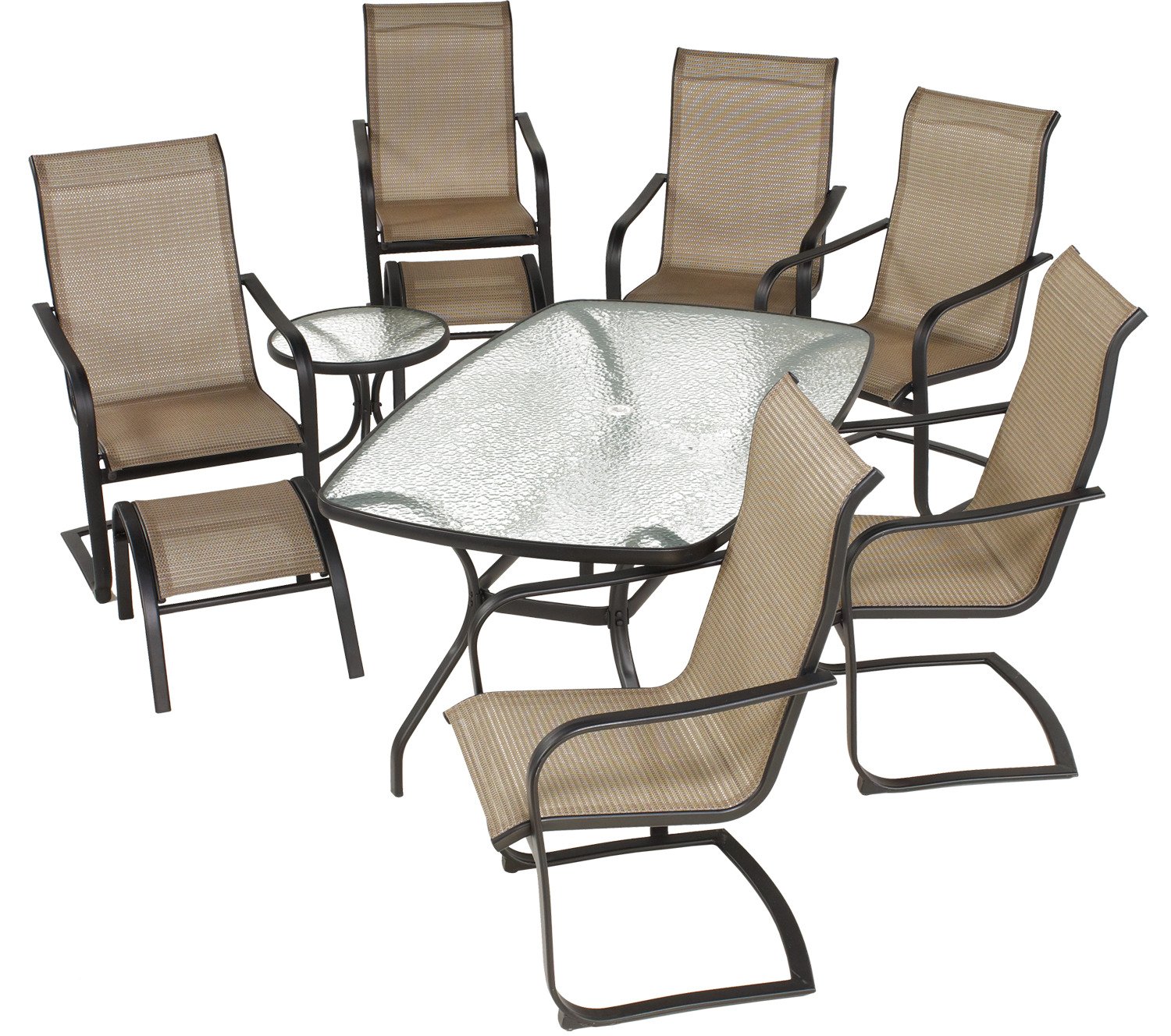 Mosaic Regency 9-Piece Spring Patio Set