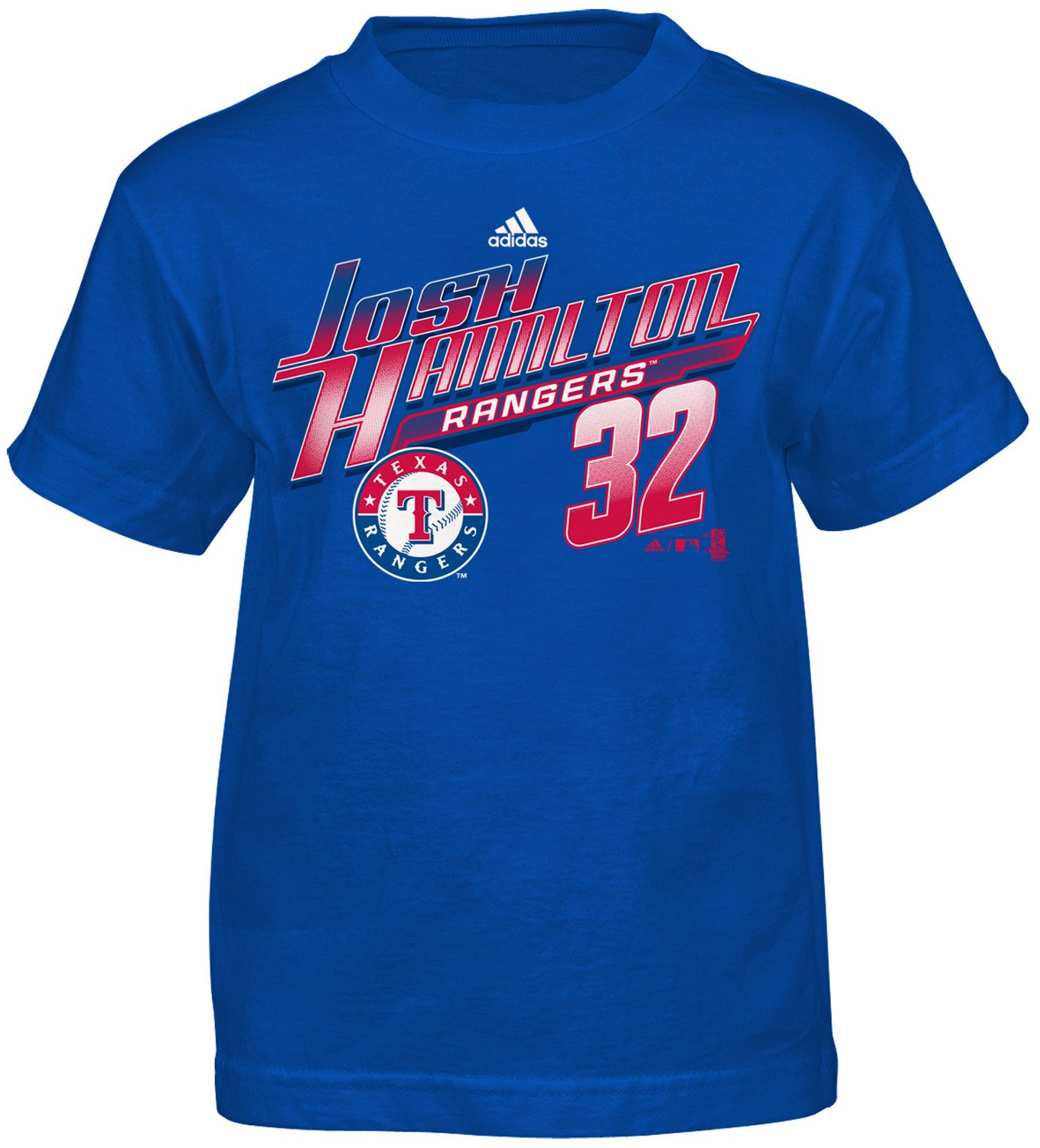 adidas Boys' Texas Rangers Ian Kinsler #5 Bat Speed T-shirt