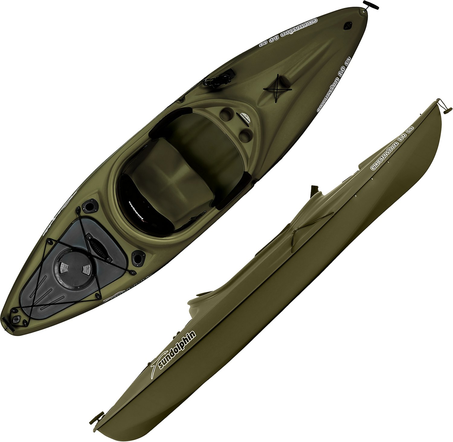 Sun Dolphin Excursion 10 SS 10 ft Fishing Kayak Academy