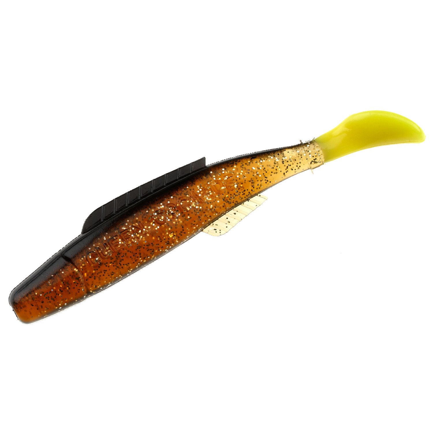 Rootbear/Glitter/Black Back/Chartreuse Tail