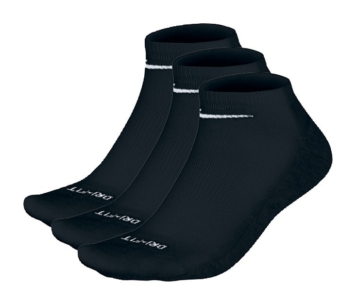 Nike Adults' Dri-FIT No-Show Socks 3-Pack