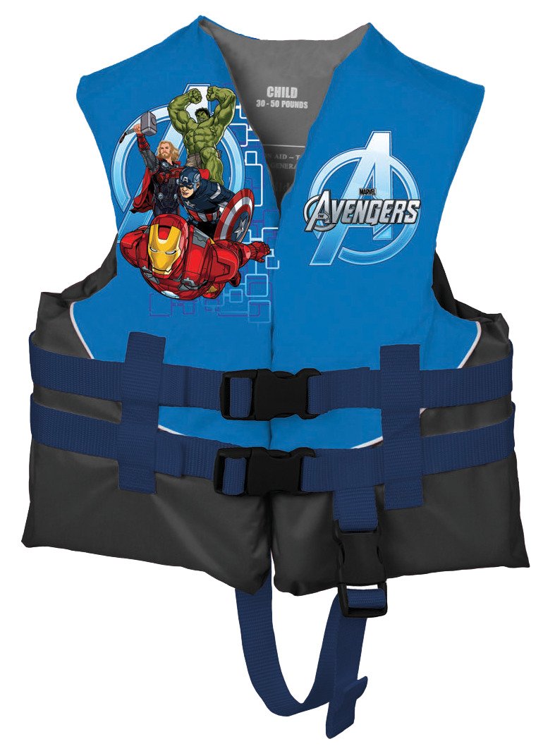 Exxel Outdoors Youth Marvel Avengers 3-Buckle Flotation Vest
