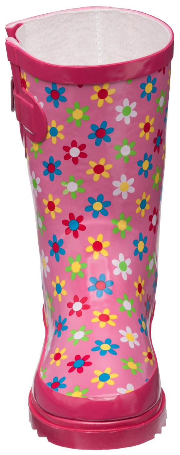 Stone Creek Girls' Flower Power Rubber Boots thumbnail
