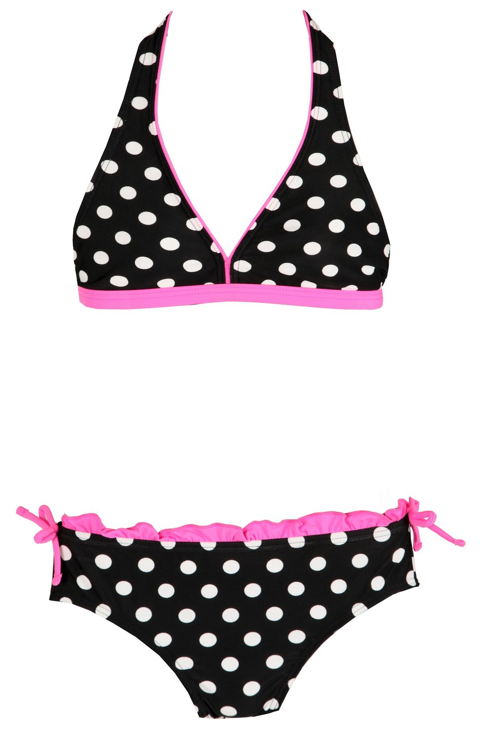 O'rageous® Girls' Blue Jean Girl Stationary Halterkini