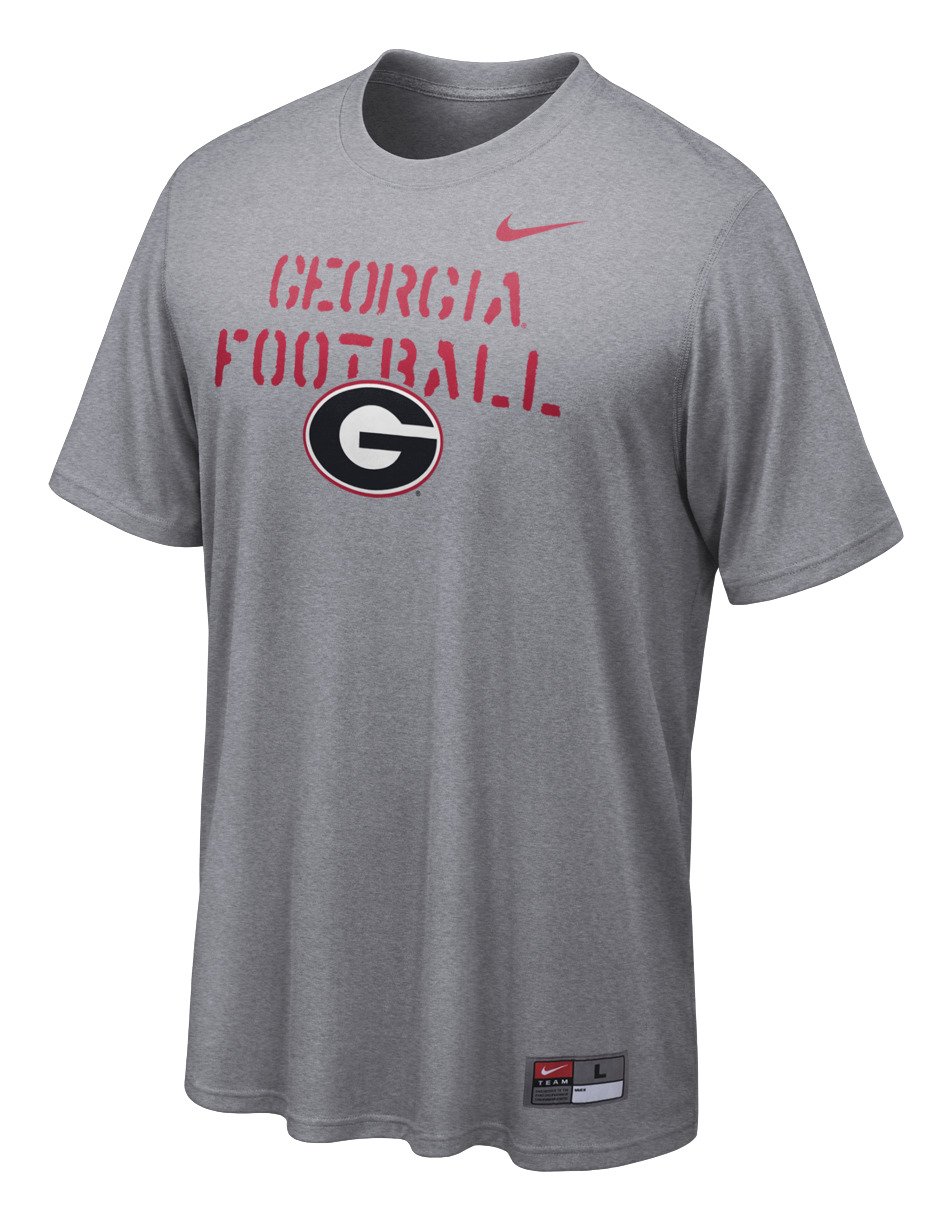 Nike Men's University of Georgia Dri-FIT Bench Press Legend T-shirt