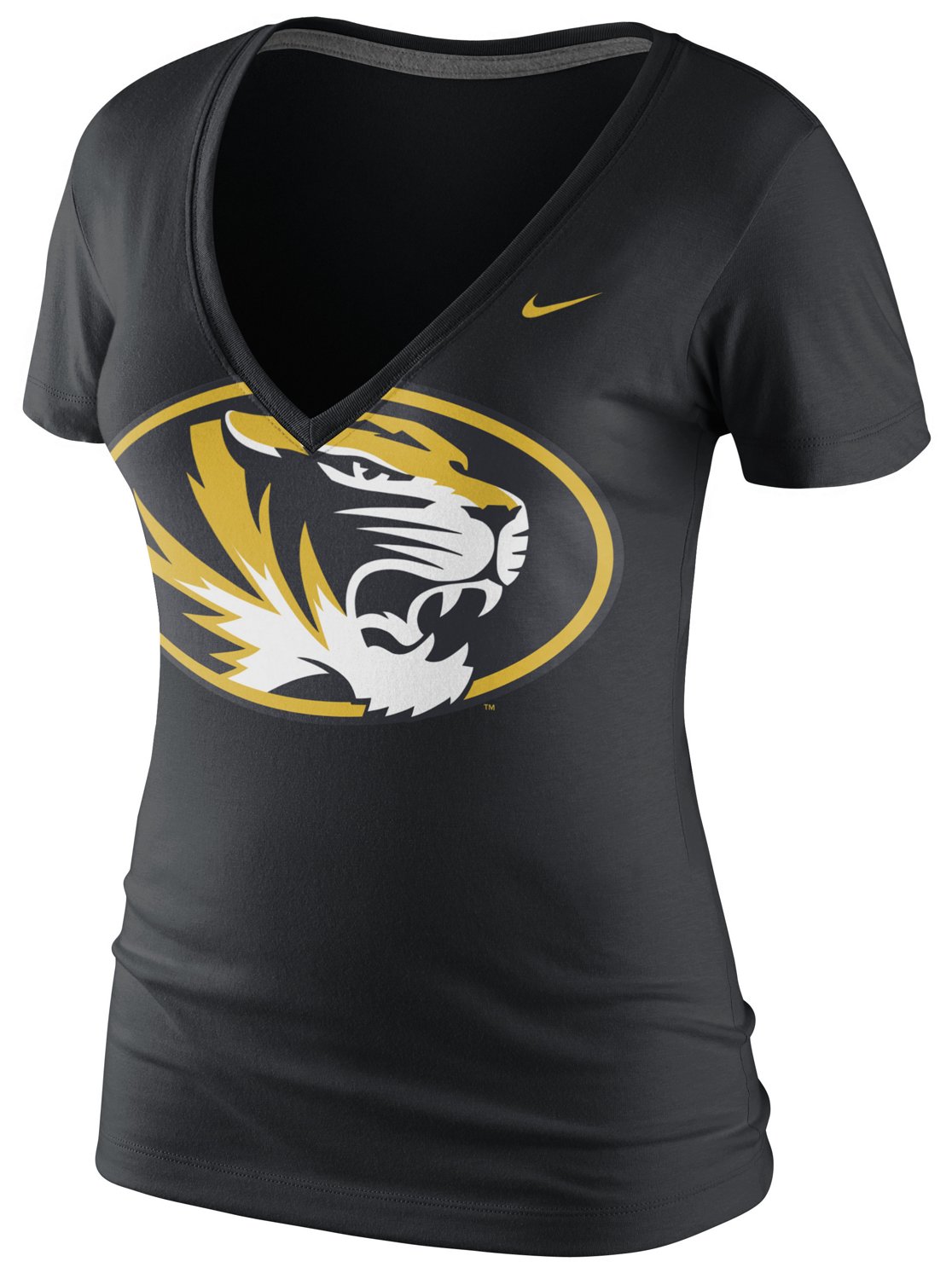 Nike Women's University of Missouri Deep V Triblend Fan T-shirt