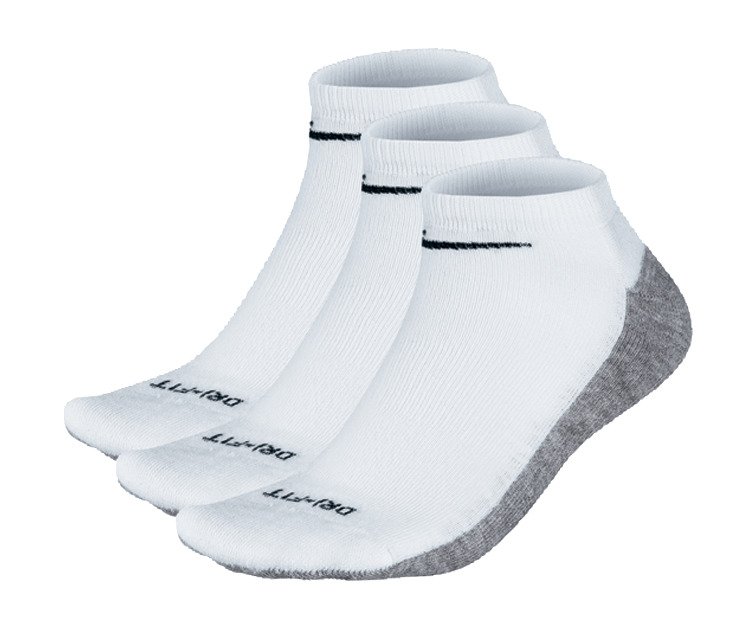 Nike Adults' Dri-FIT No-Show Socks 3-Pack