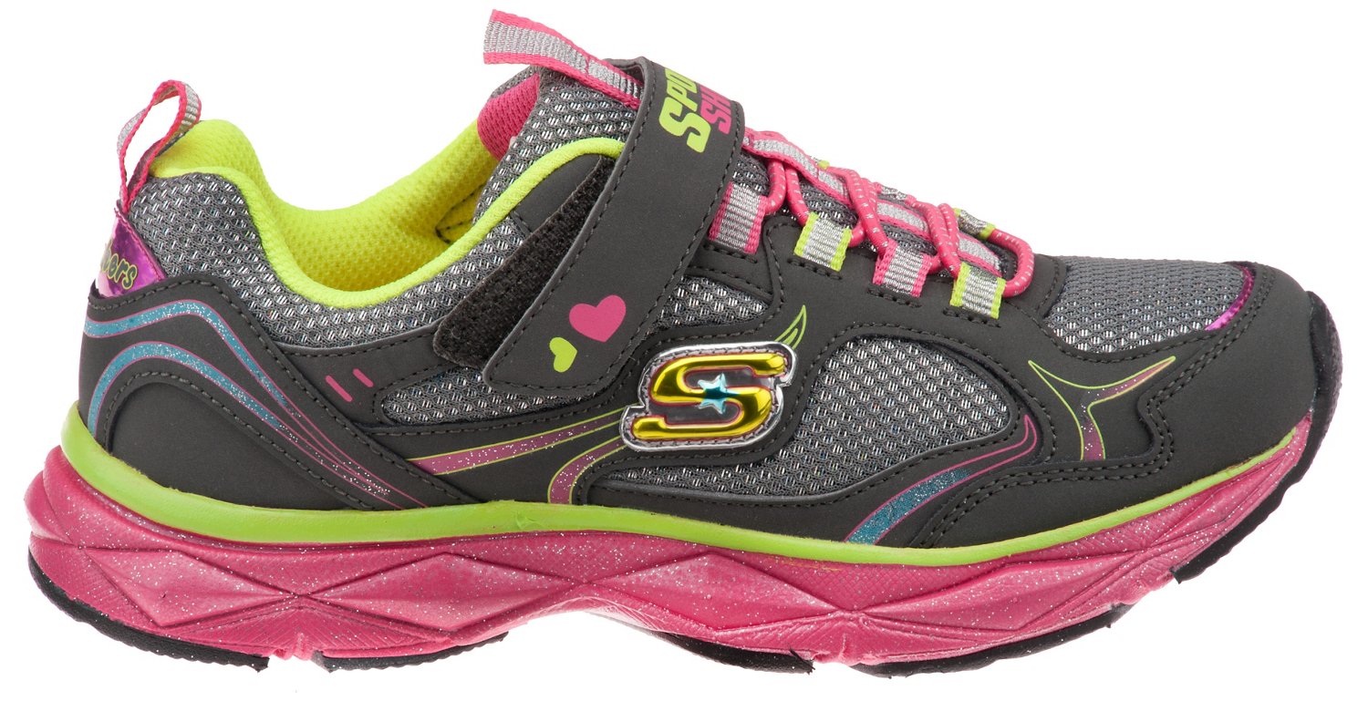 SKECHERS Girls' Sporty Shorty Lite Diamond Etched Up Athletic Lifestyle Shoes