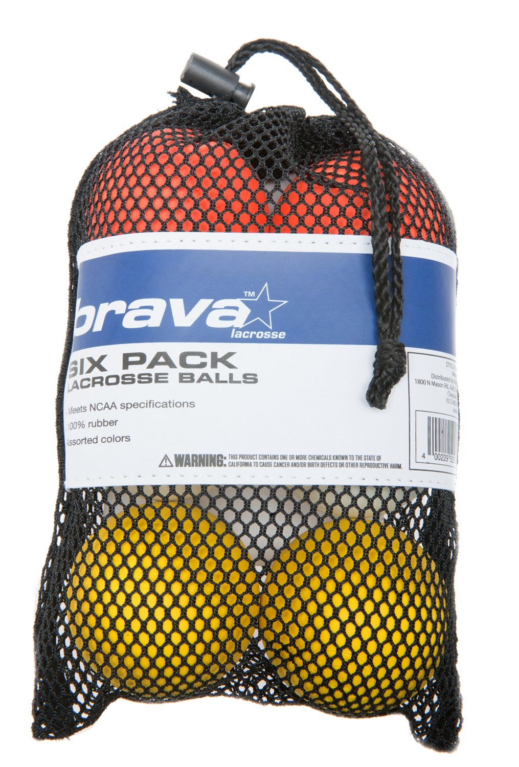 Academy Sports + Outdoors Lacrosse Balls 6-Pack