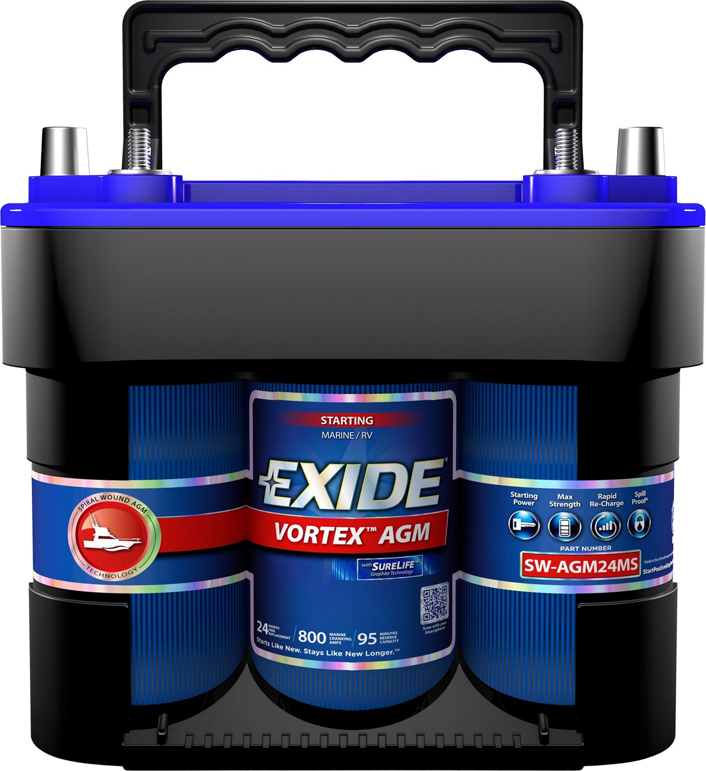 Exide Vortex AGM Marine Starting Battery