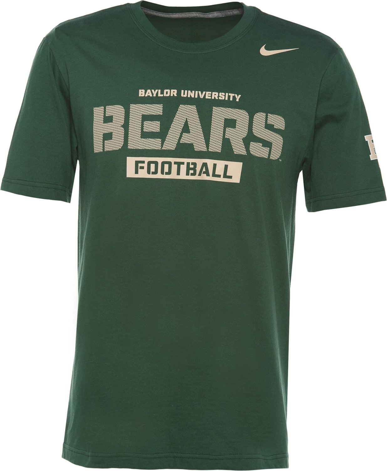 Nike Men's Baylor University Practice Team Issue Short Sleeve T-shirt
