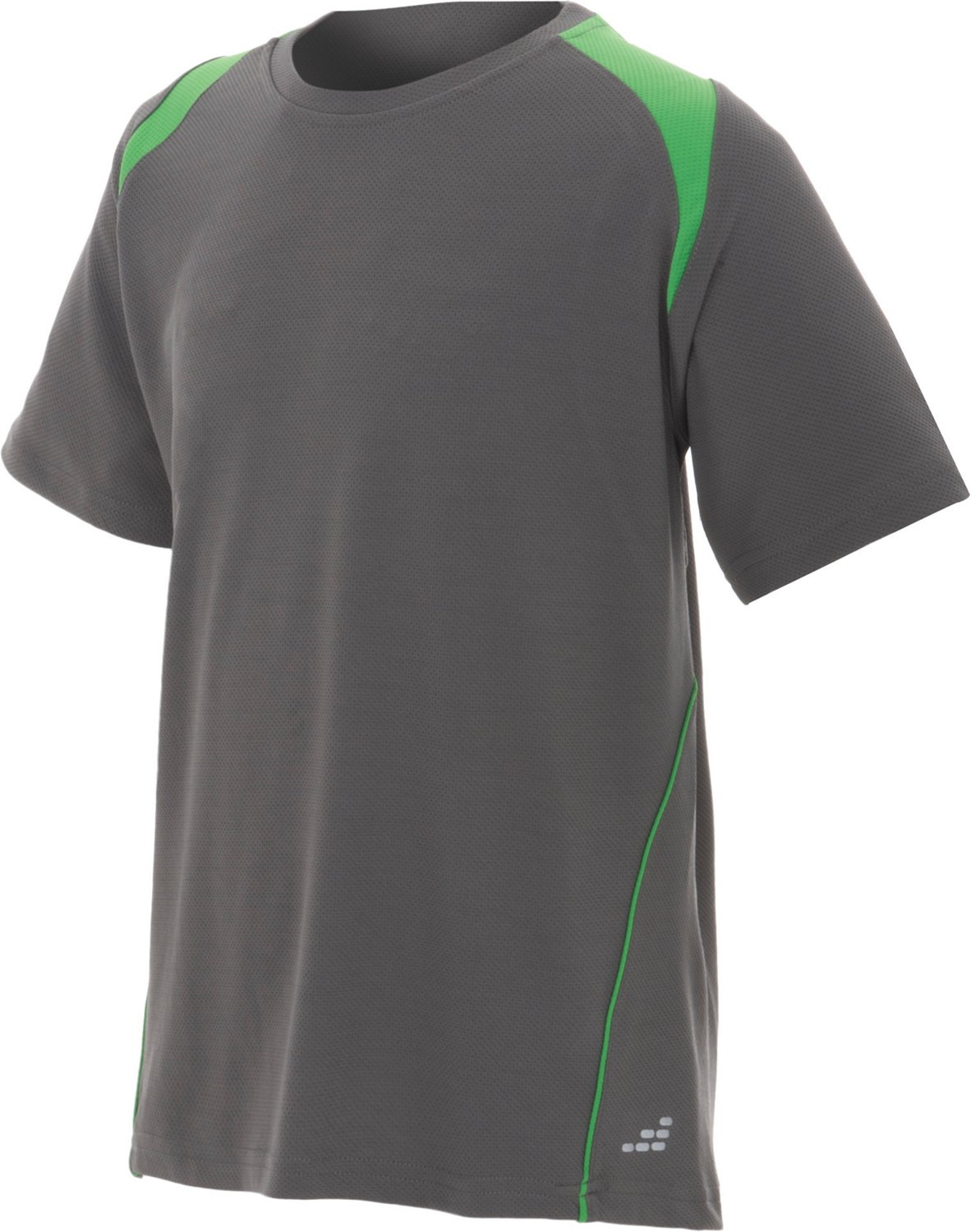 BCG Boys' Pieced and Piped Tennis Crew Short Sleeve T-shirt