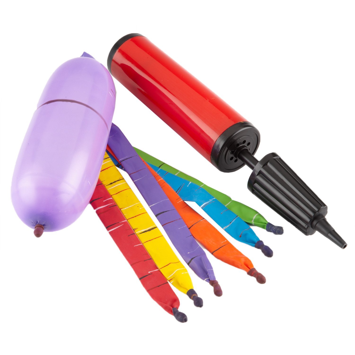 Toysmith Kids' Rocket Ballon with Pump 40-Pack