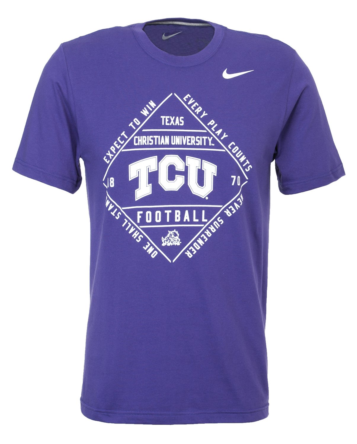 Nike Men's Texas Christian University Football Diamond T-shirt