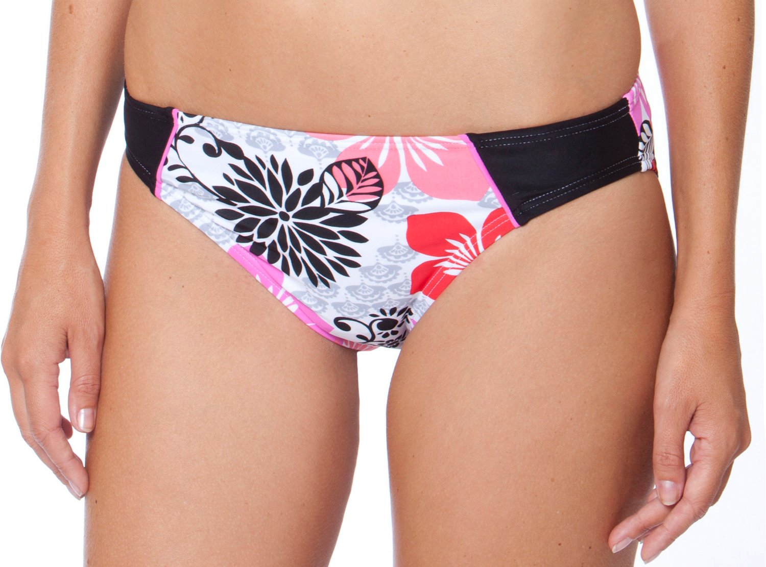 Magellan Outdoors Women's Floral Fantasy Spliced Hipster Swim Bottom