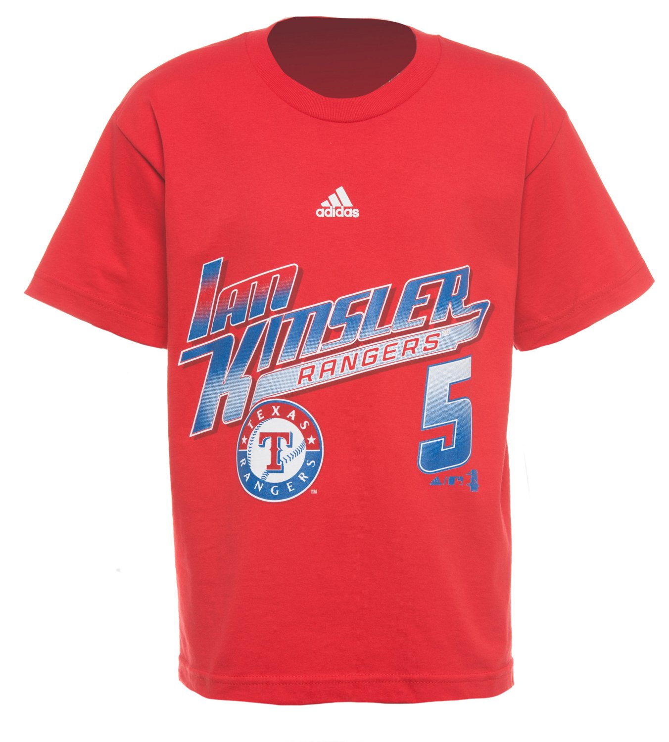 adidas Boys' Texas Rangers Ian Kinsler #5 Bat Speed T-shirt