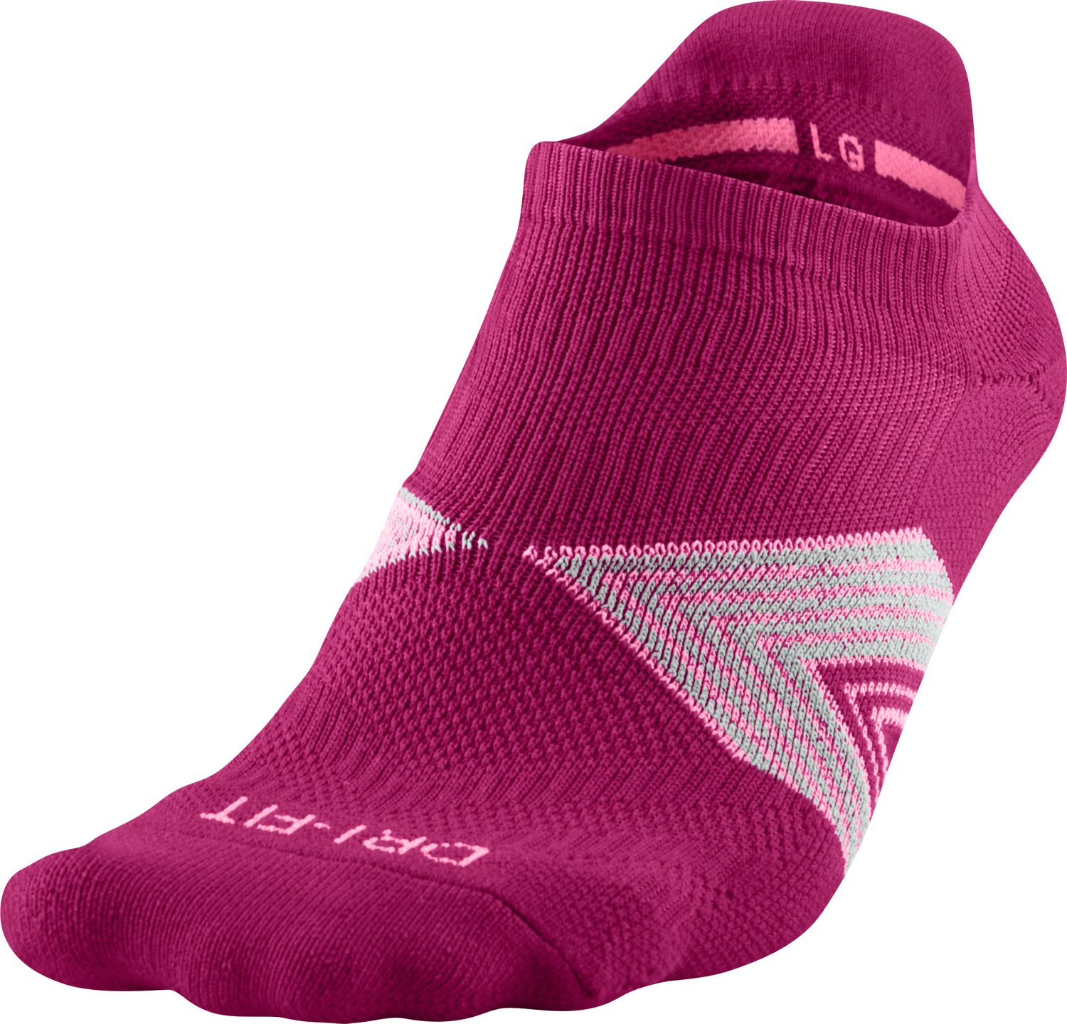 Nike Adults' Dri-FIT Cushion Dynamic Arch No-Show Running Socks