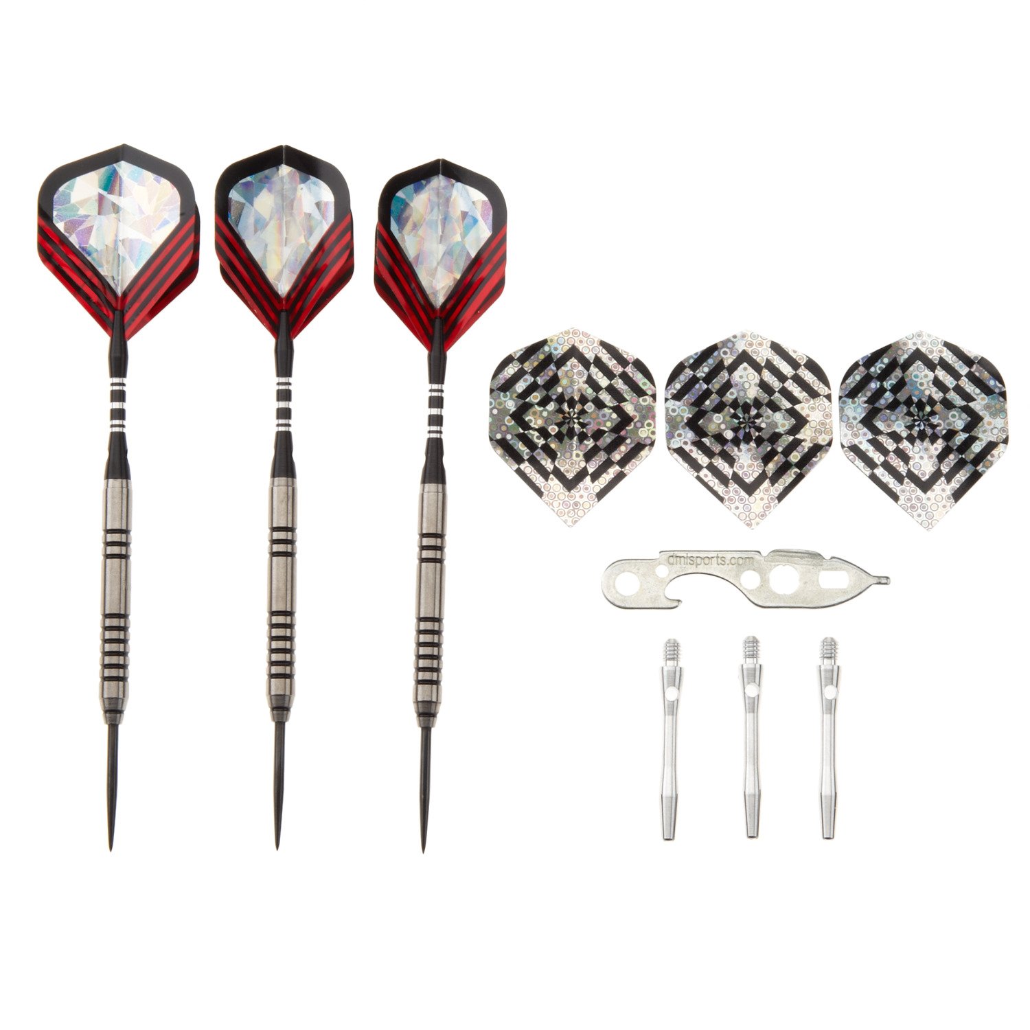 DMI Sports Nodor 90% Tungsten Steel-Tip Darts Set