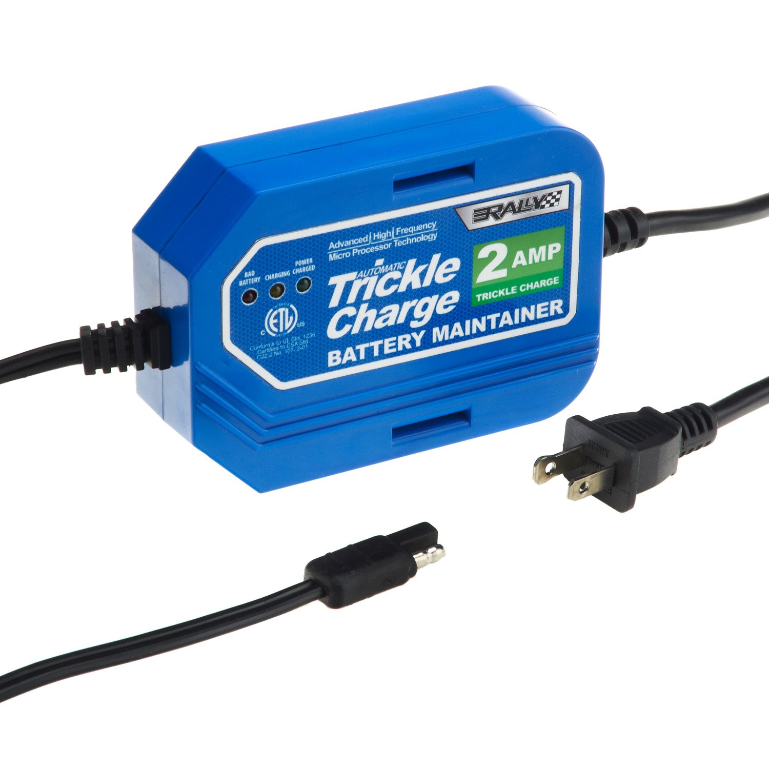 Rally Quick Charge 12V 2 Amp Battery Charger and Maintainer