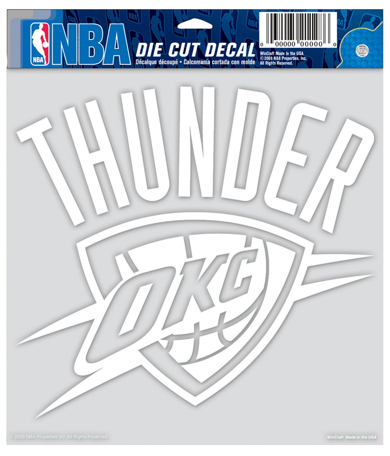 WinCraft Oklahoma City Thunder Die-Cut Decal
