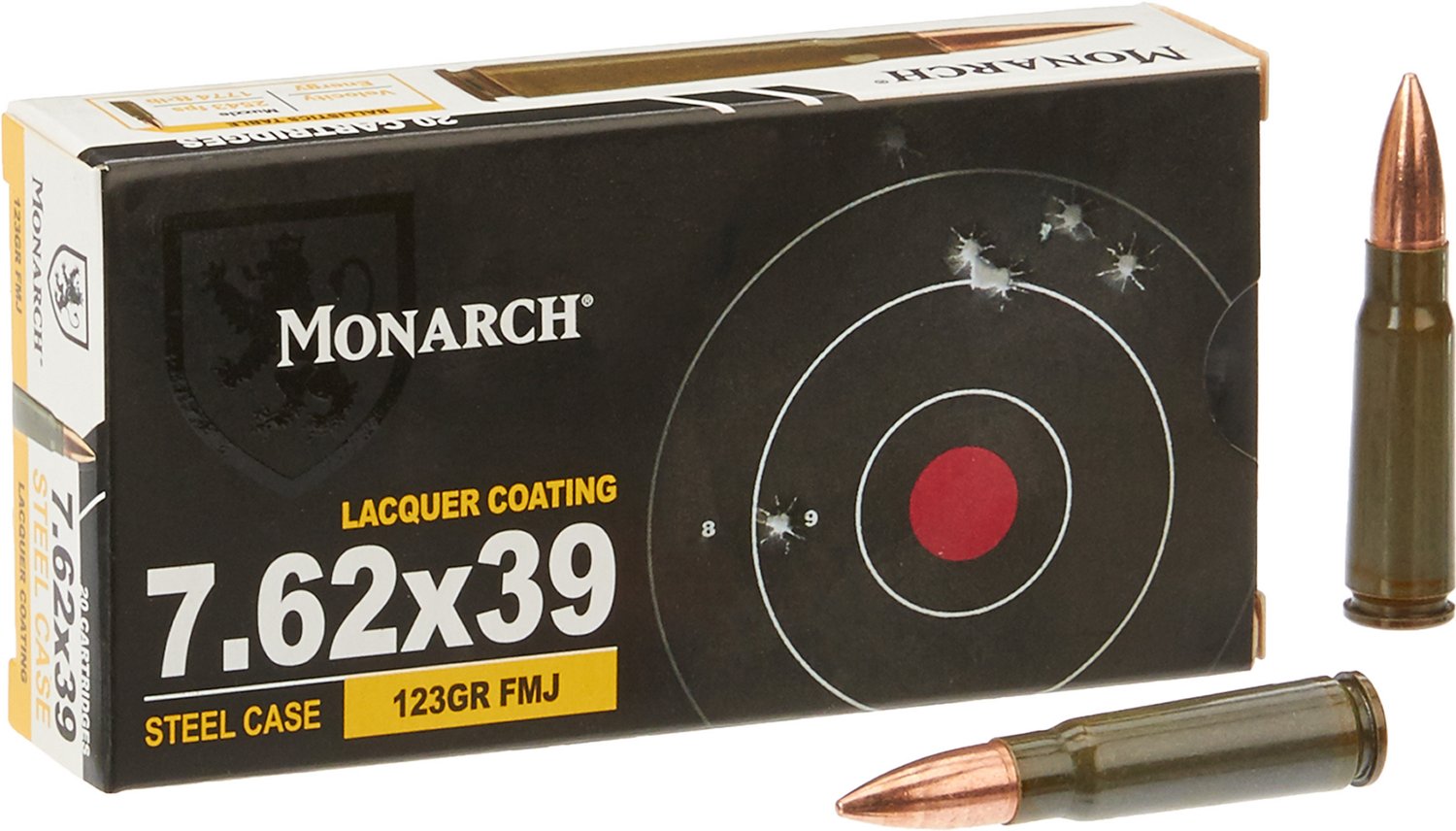 Monarch™ Full Metal Jacket 7.62 x 39 mm 123-Grain Rifle Ammunition