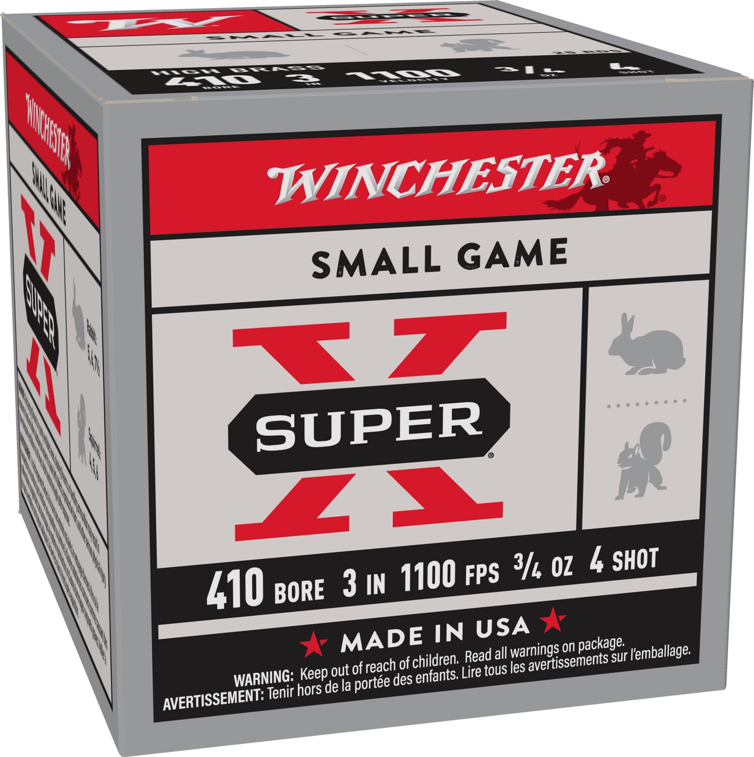 Winchester Super-X® .410 Caliber Lead Shot High Brass Game Load Shotshells