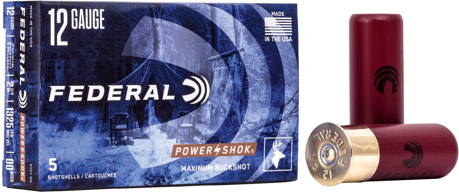 Federal Premium® Power Shok Buckshot 12 Gauge Shotshells