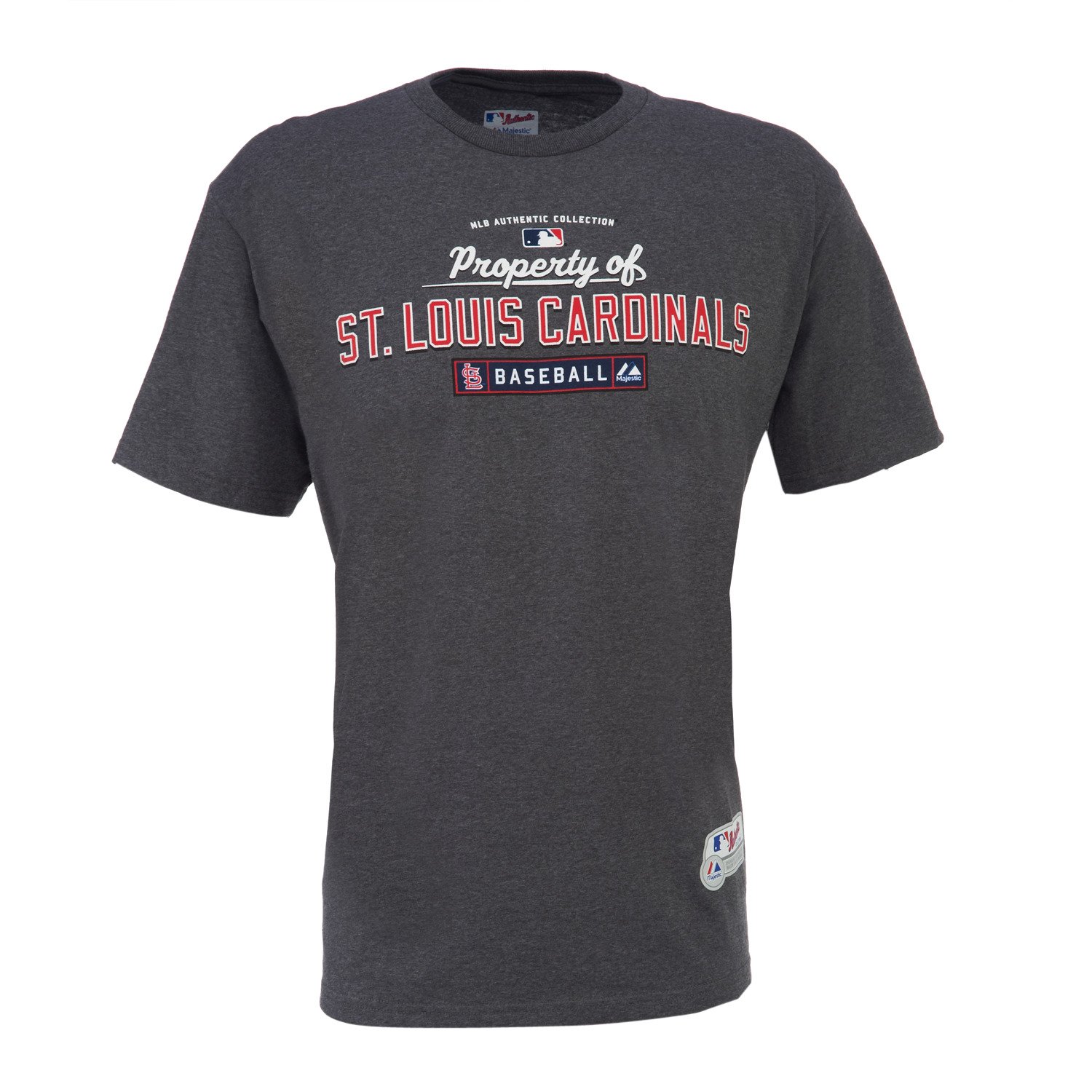 Majestic Adults' AC MLB Property of St. Louis Cardinals T-shirt