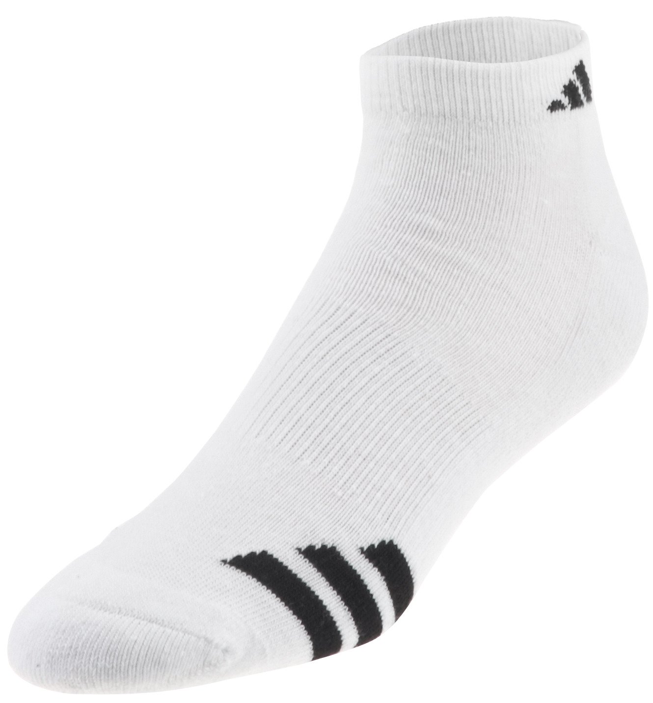 adidas Men's Cushioned 3-Stripe Low-Cut Socks 3-Pack