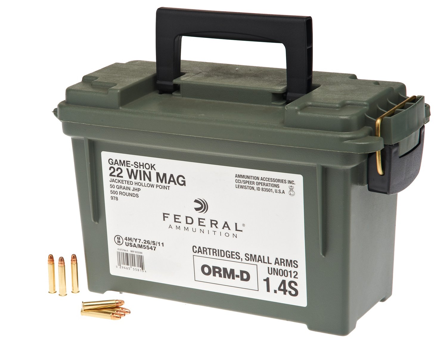 Federal Premium® Ammunition .22 WMR 50-Grain JHP Rimfire Ammunition