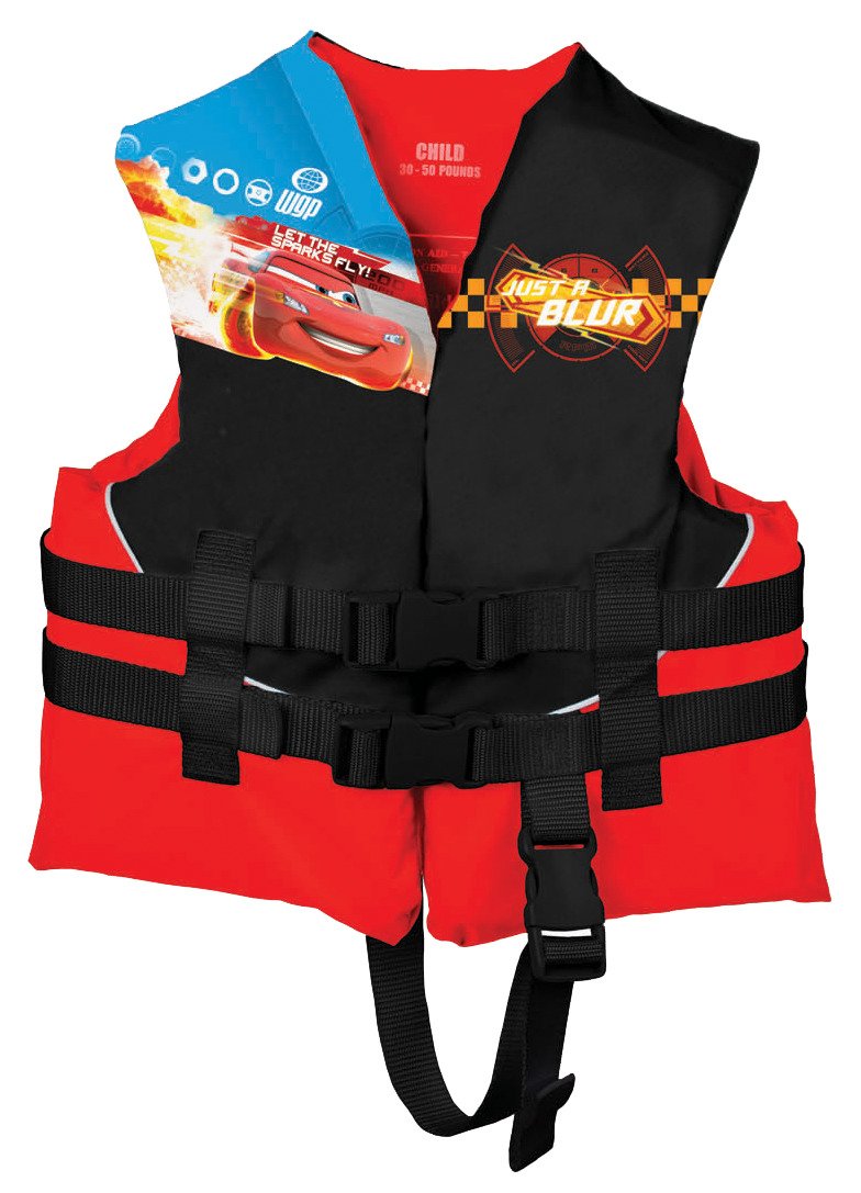 Exxel Outdoors Kids' Disney Cars 3-Buckle Flotation Vest thumbnail