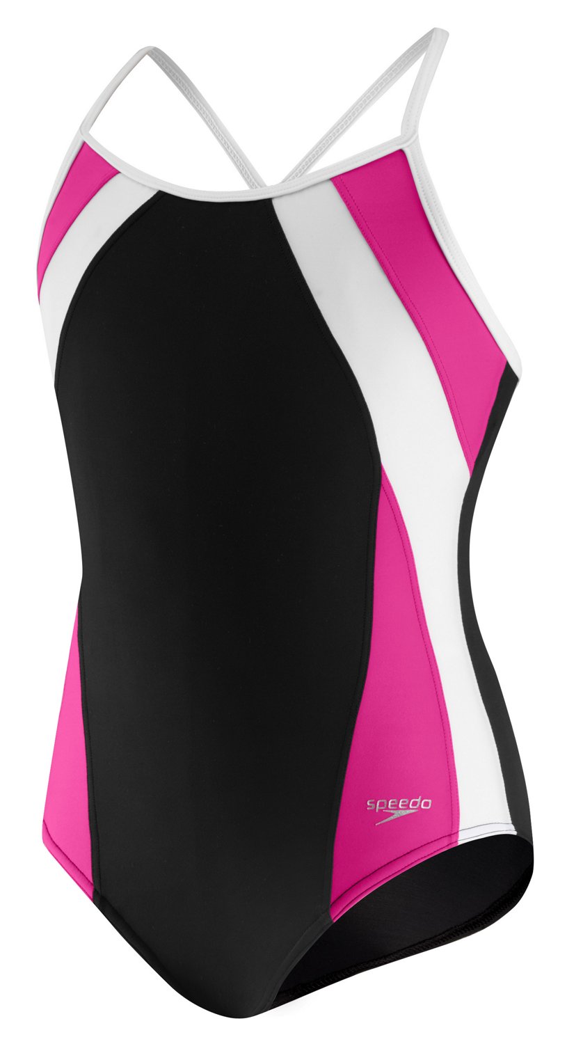 Speedo Girls' Splash Splice Swimsuit